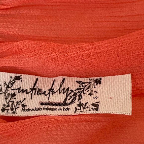 Free People Intimately Bali Sweet Nothing Slip Mini Dress, SMALL, Orange, NWOT - Picture 4 of 6